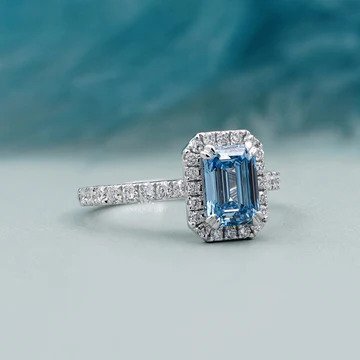 Affordable Lab Grown Blue Diamond Rings With Luxury Appeal
