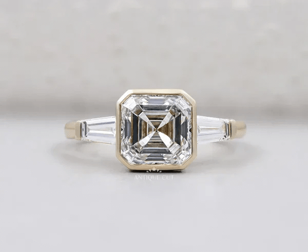 Timeless Asscher Cut Vintage Engagement Rings for Romantic Brides