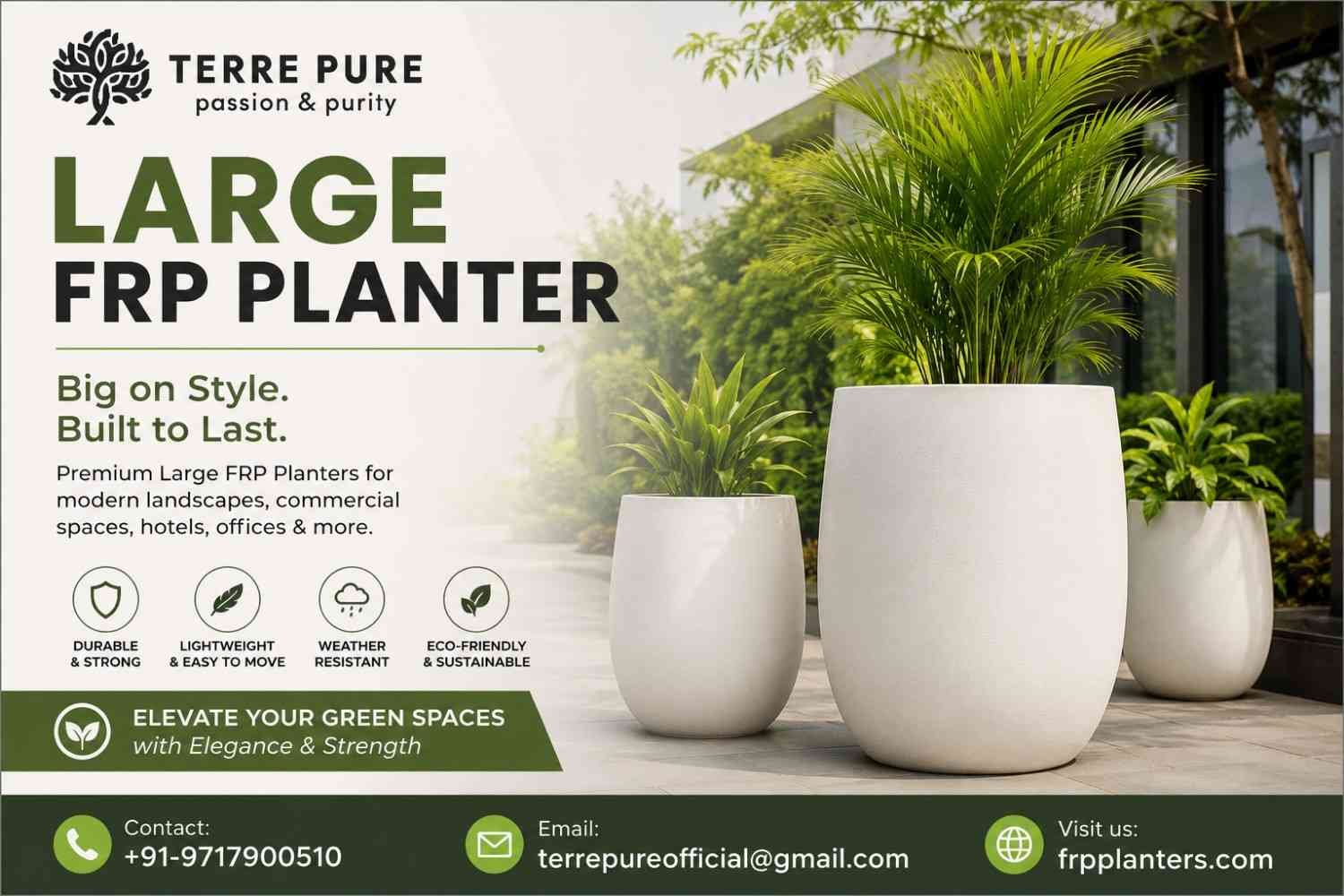 How to Choose the Right Large FRP Planter for Long-Lasting Landscape Projects