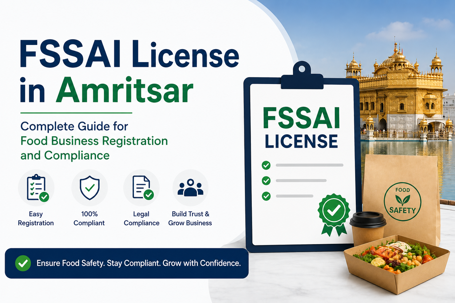 FSSAI License in Amritsar – Complete Guide for Food Business Registration and Compliance