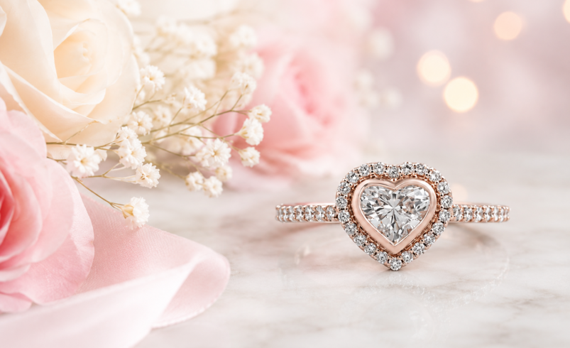 How Heart-Cut Diamond Rings Create a Romantic Engagement Look