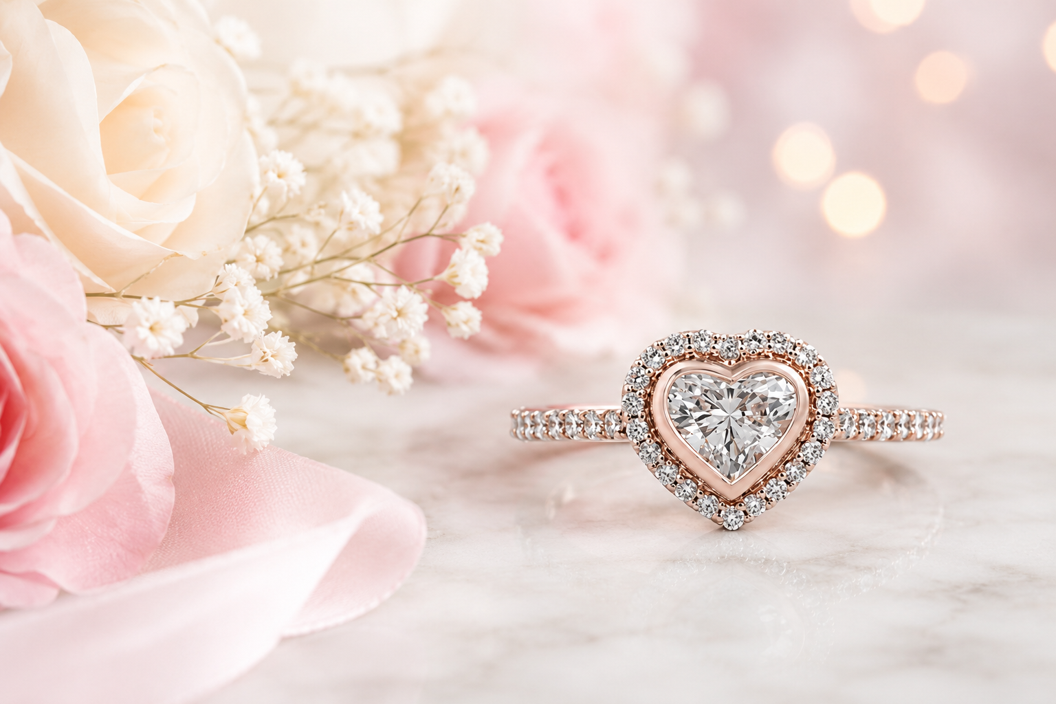 How Heart-Cut Diamond Rings Create a Romantic Engagement Look