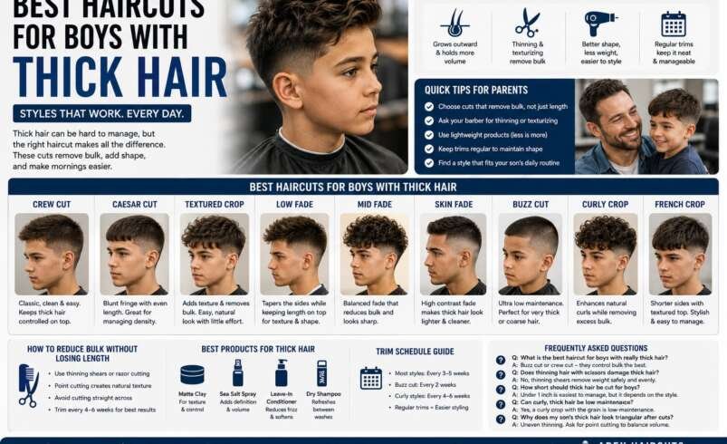 Best Haircuts for Boys with Thick Hair