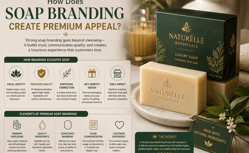 How Does Soap Branding Create Premium Appeal?