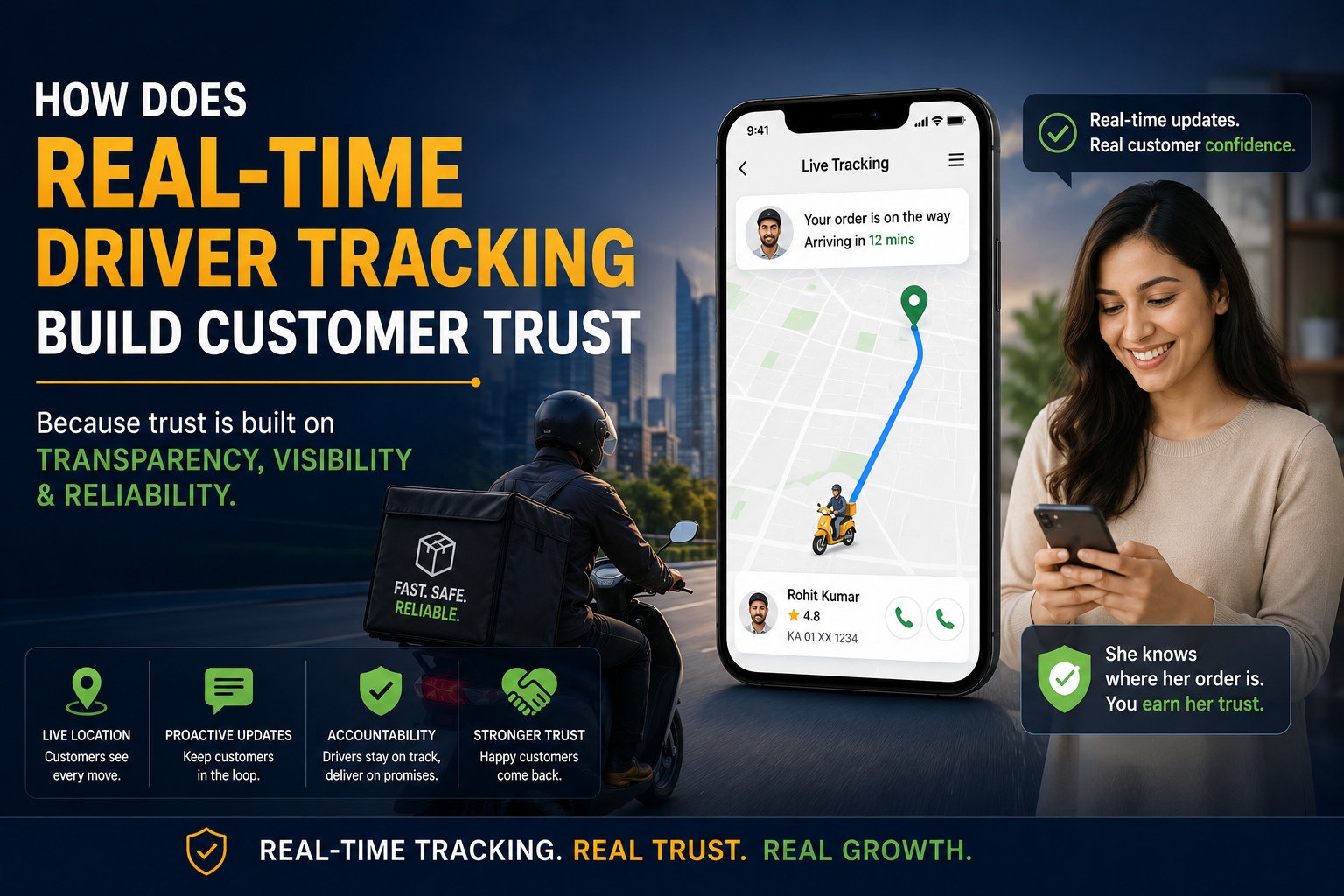 How Does Real-Time Driver Tracking Build Customer Trust