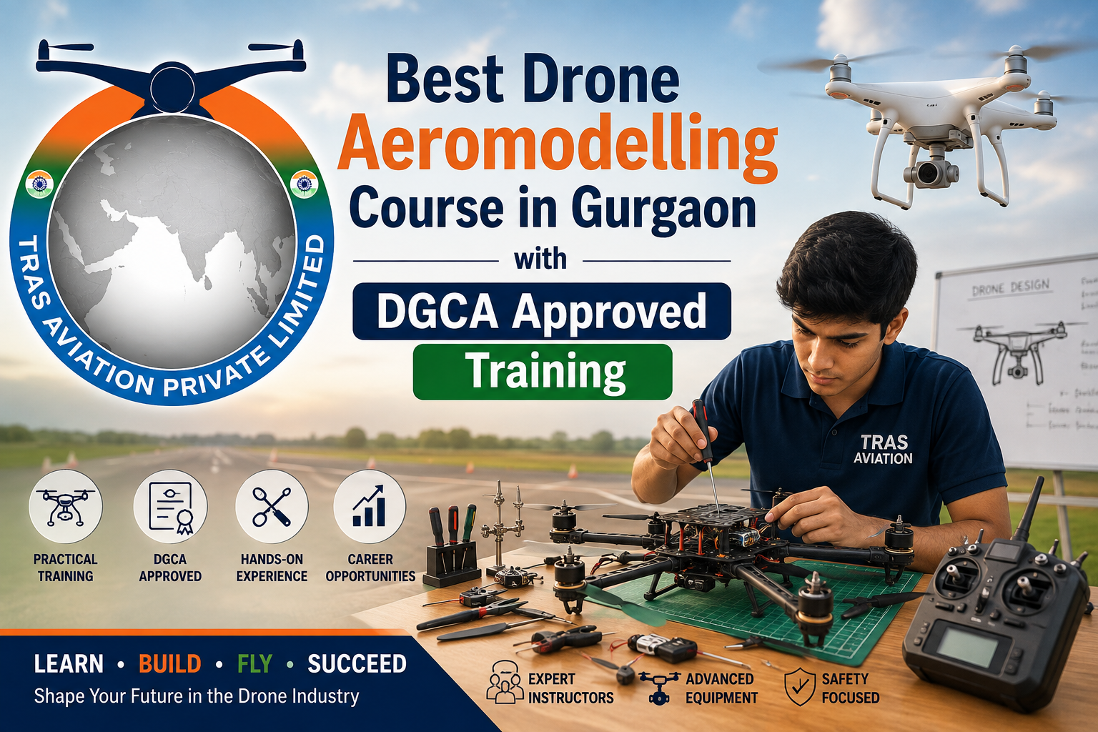 Best Drone Aeromodelling Course in Gurgaon with DGCA Approved Training