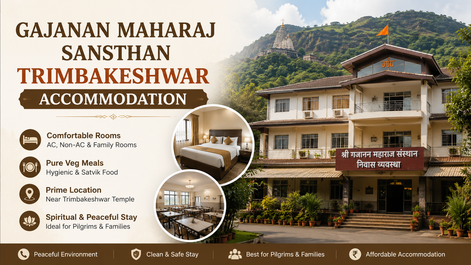Gajanan Maharaj Sansthan Trimbakeshwar Accommodation – Complete Guide 2026