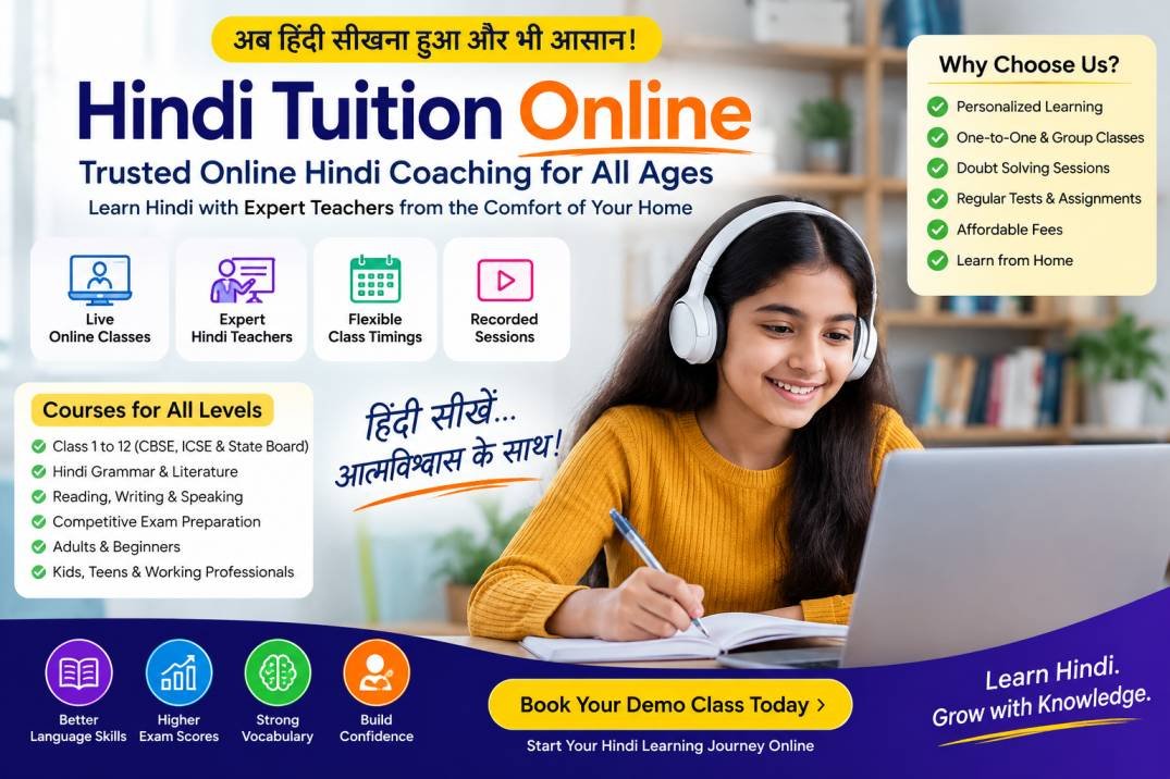 Hindi Tuition Online for CBSE Hindi Board Exams