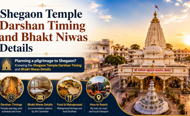 Shegaon Temple Darshan Timing and Bhakt Niwas Details