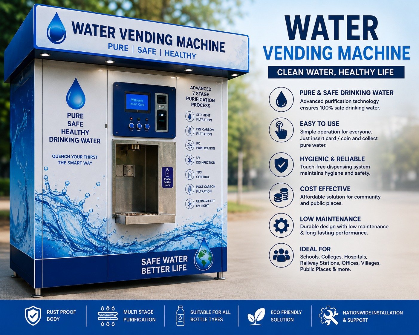 Water Vending Machine India: A Sustainable Investment for Public Health and CSR Success