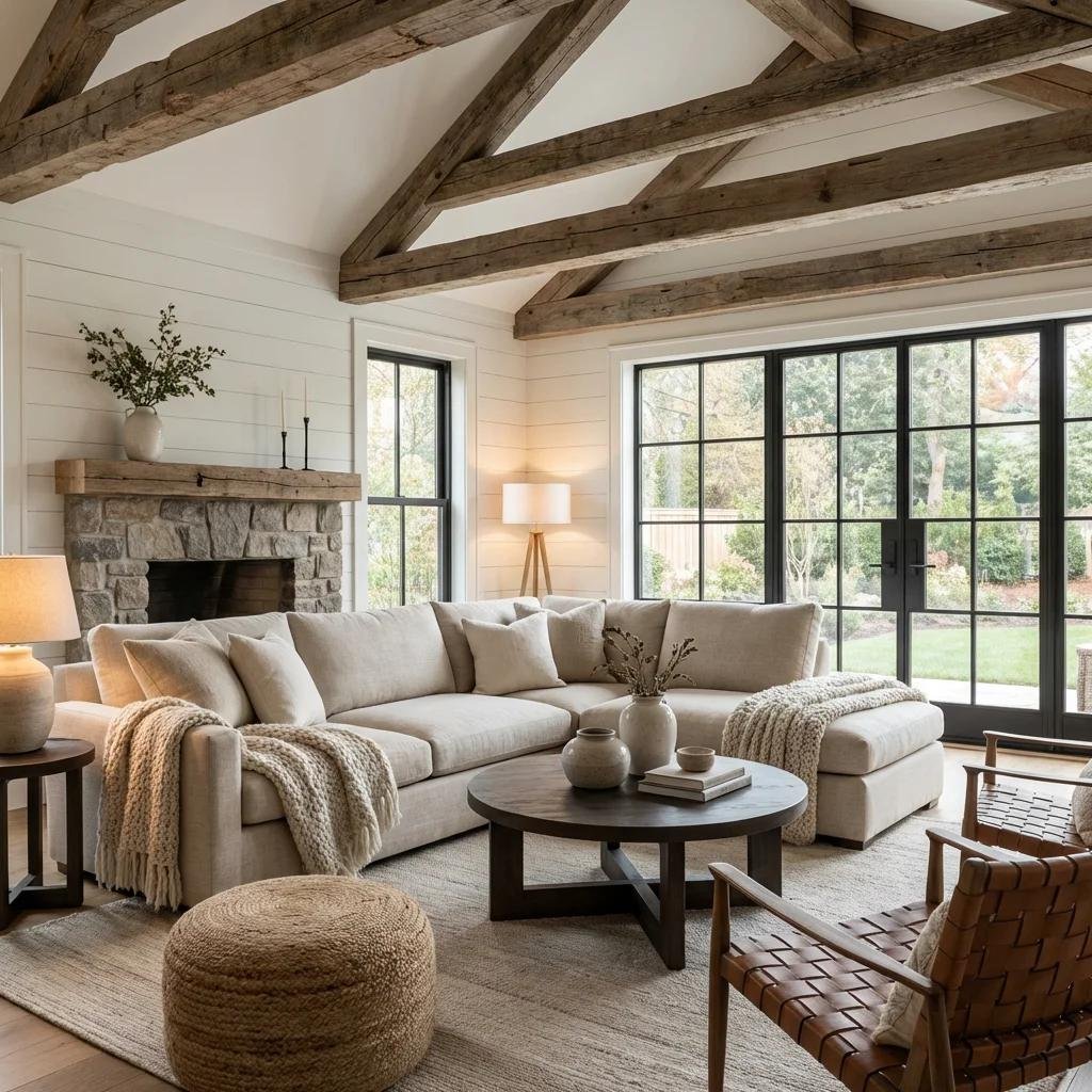 Modern Farmhouse Living Room Decor Ideas for Cozy Homes