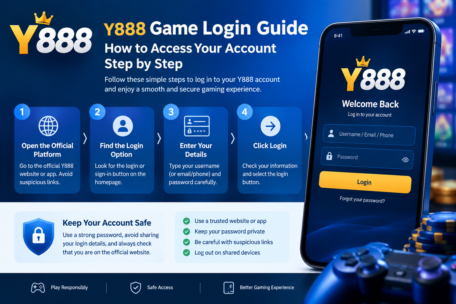 Y888 Game Login Guide: How to Access Your Account Step by Step