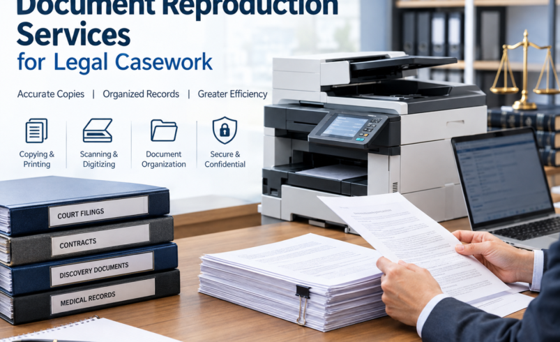 How Document Reproduction Services Simplify Legal Casework