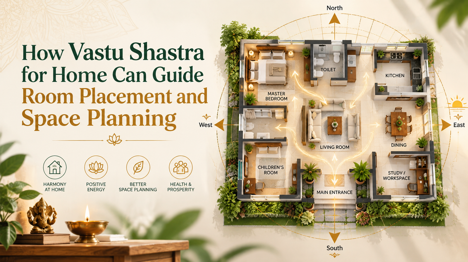 How Vastu Shastra for Home Can Guide Room Placement and Space Planning