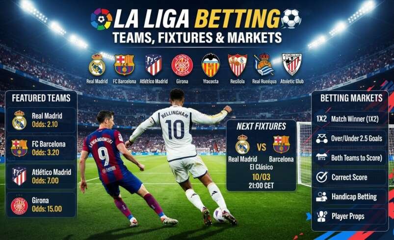 La Liga Betting: Teams, Fixtures and Betting Markets
