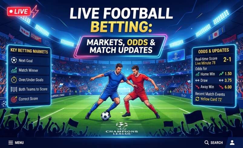 Live Football Betting: Markets, Odds and Match Updates