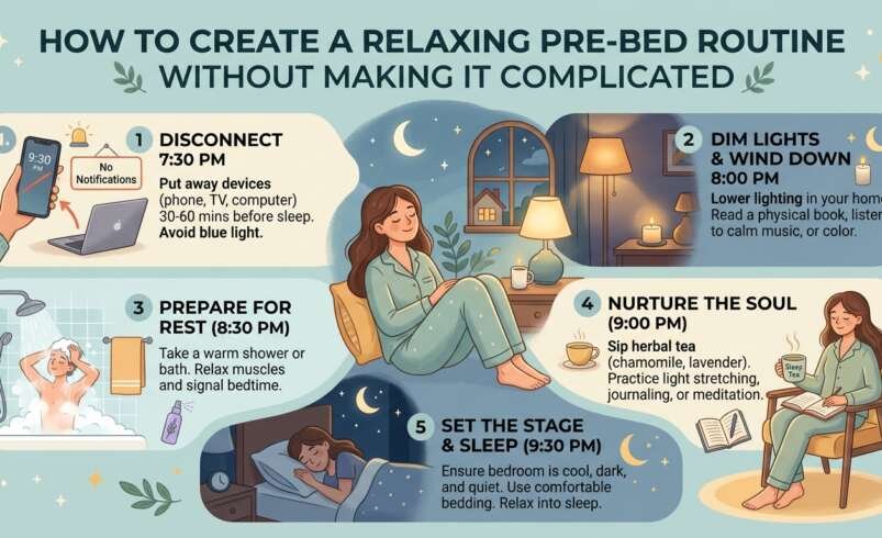 How to Create a Relaxing Pre-Bed Routine Without Making It Complicated