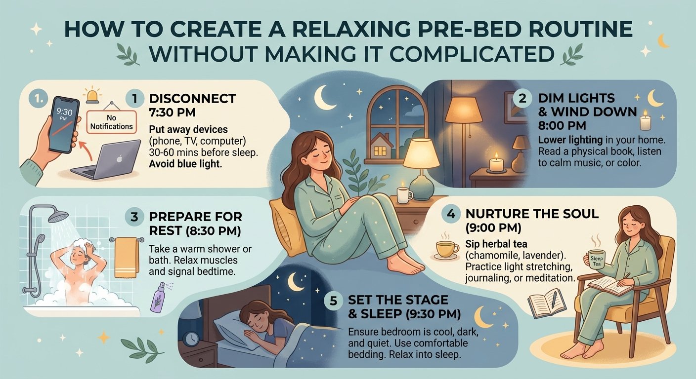 How to Create a Relaxing Pre-Bed Routine Without Making It Complicated