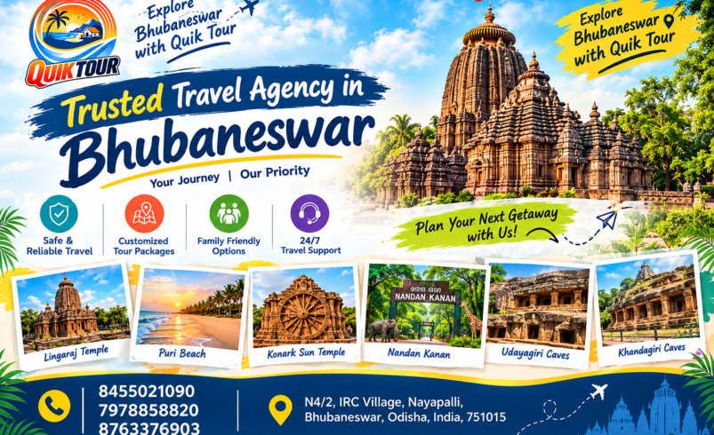 Trusted Travel Agency in Bhubaneswar – Plan Your Perfect Odisha Journey with QuikTour