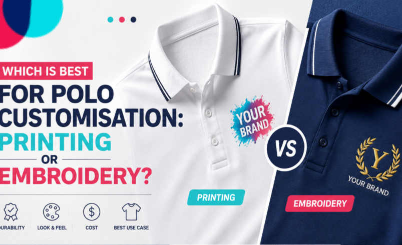 Which Is Best for Polo Customisation: Printing or Embroidery?