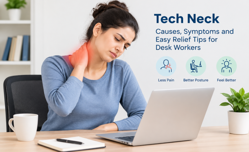 Tech Neck: Causes, Symptoms and Easy Relief Tips for Desk Workers
