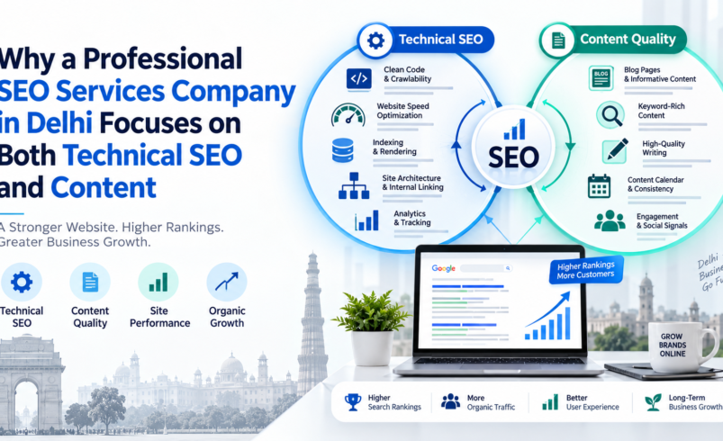 Why a Professional SEO Services Company in Delhi Focuses on Both Technical SEO and Content
