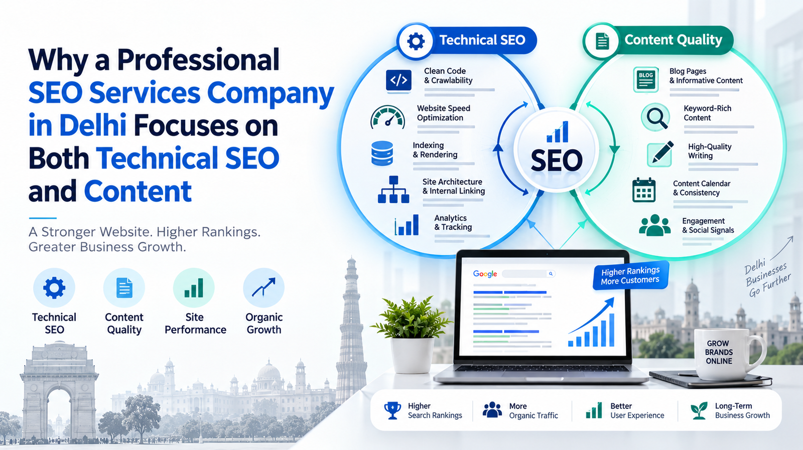 Why a Professional SEO Services Company in Delhi Focuses on Both Technical SEO and Content