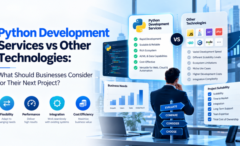 Python Development Services vs Other Technologies: What Should Businesses Consider for Their Next Project?