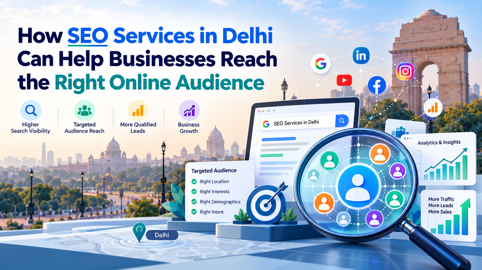 How SEO Services in Delhi Can Help Businesses Reach the Right Online Audience