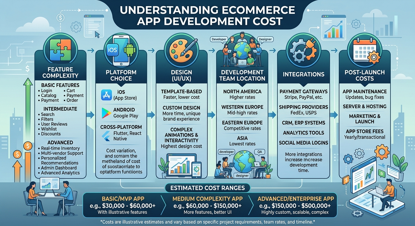 PWA, Native or Cross-Platform? How Platform and Architecture Choices Shape Ecommerce App Development Cost