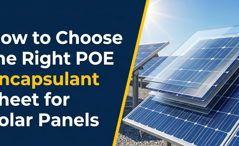 How to Choose the Right POE Encapsulant Sheet for Solar Panels